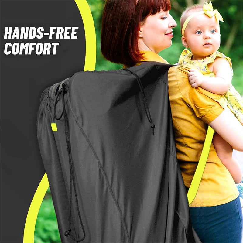 420D Oxford Large Car Seat Bag For Airplane Travel Baby Stroller Dust Cover Infant Carrier Storage Bag With Shoulder Strap
