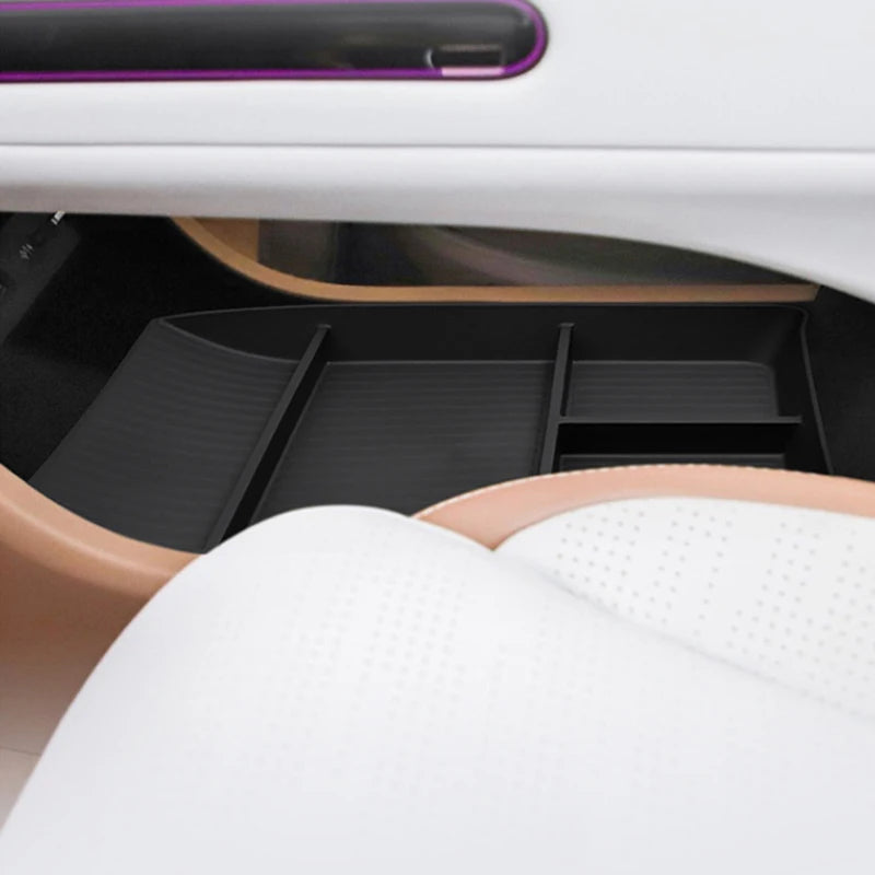 Car Armrest Box Storage For For AVATA 07 2024-Present ABS Under Center Console Organizer Tray Door Tidying Box Auto Accessory