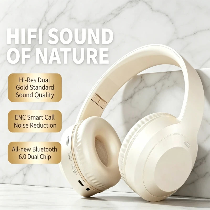 Over Ear HIFI Stereo M5 Headsets Wireless Bluetooth 5.3 Headphones Sports Gaming Earphones Support TF/AUX noise reduction