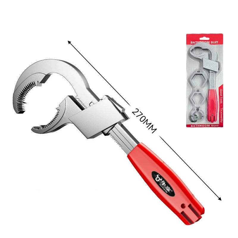 Multi-Function Sink Wrench – Universal Large Opening Faucet Tool for Bathroom and Household Pipe Installation