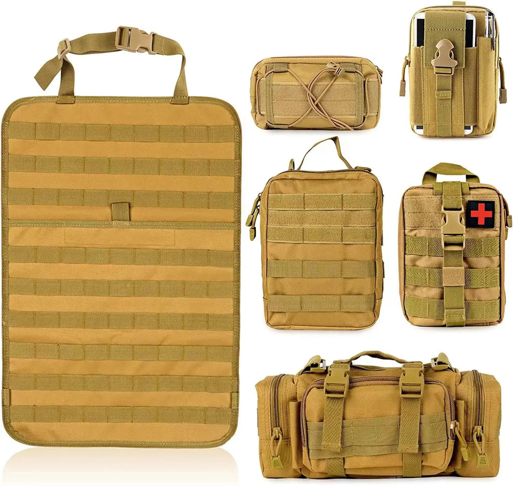 Car Backseat Hanging Bag, Tactical Accessory Organizer, Self-Driving Hunting Outdoor Storage Bag Classified Storage Bag