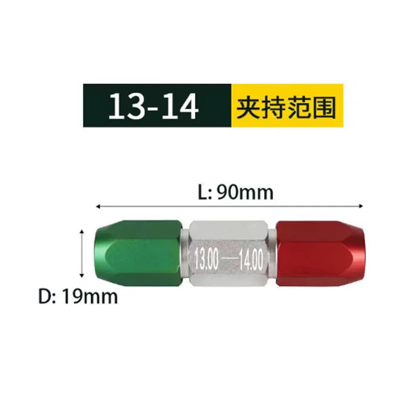 CNC Red Green Clamp Holder Needle Gauge Double Heads Pin Handle Go-and-not-go Plug Gauge Measuring Tool