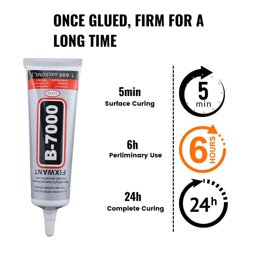 B-7000 Clear Phone Screen Repair Glue B7000 PLUS Universal Diamond DIY Adhesive With Precision Applicator 15/25/50/110ML