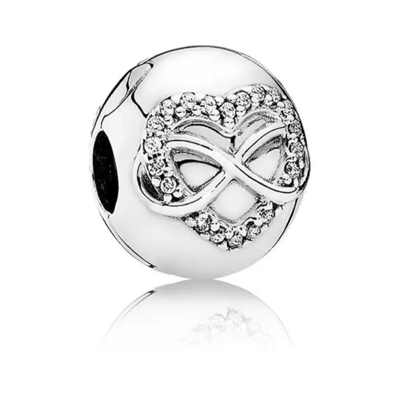 New Fashion 925 Sterling Silver Flower Cherry Round Beads Charms Pendant Fit Original Bracelet DIY Jewelry For Woman Gift