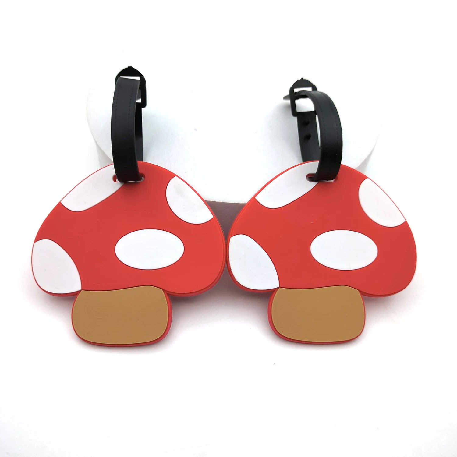 1pc/3pcs Cute Mushroom Luggage Tag Personal Item Luggage Anti Loss Signage Tag Couple Creative Book Bag Hanging Tag Unisex