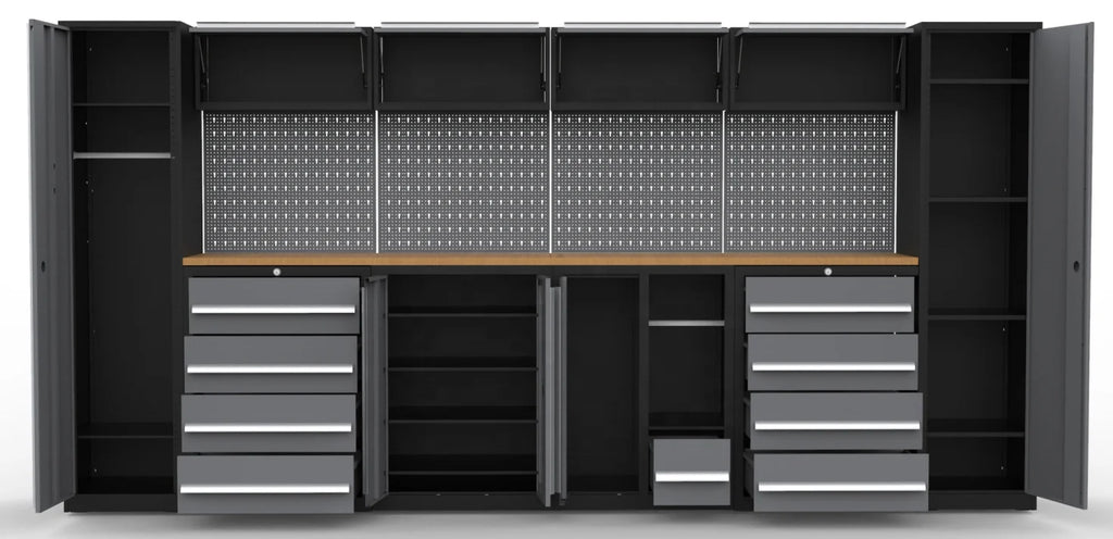 JZD Workstation  Combo Workshop Storage Roller Tool Box Cabinets Tool Box Garage Cabinet and Workbench