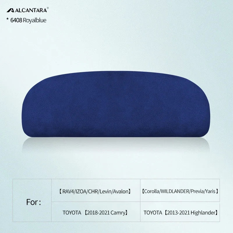 Alcantara Car Eyewear Case Box Sunglasses Holder For Toyota Corolla Camry Levin Avalon Crown RAV4 CHR IZOA Prado Accessories