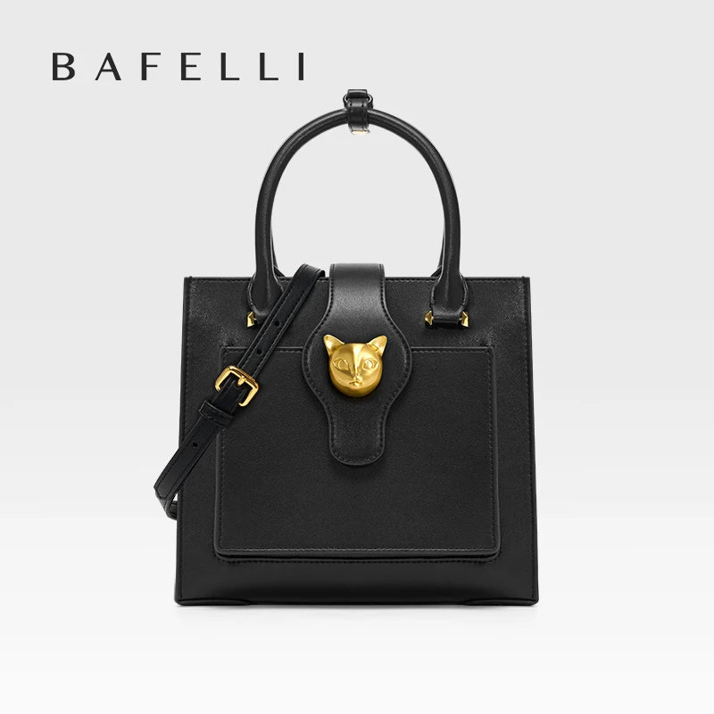BAFELLI 2026 WOMEN'S NEW HANDBAG CAT LUXURY LEATHER FASHION BUSINESS SHOULDER STYLISH CASUAL CROSSBODY FEMALE PURSE OFFICE LADY