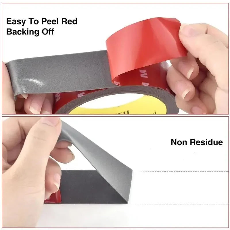 Heat-Resistant Auto Double-Sided Adhesive Patch - High Viscosity Strong Adhesion, for Heavy-Duty Car Accessories Fixing