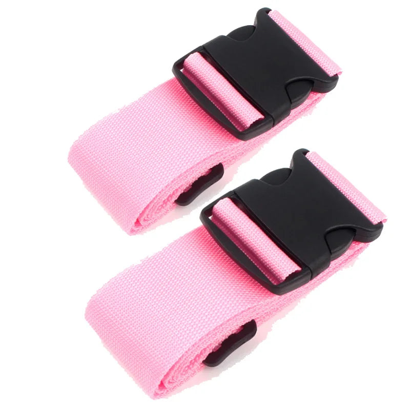 2 pieces nylon Luggage Strap Adjustable Travel Suitcase Buckle Strap Baggage Belt Travel Accessorises Suitcase Packing Seat Belt