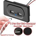 1 Pc Dual USB Charger Socket 3.1A 12V 24V for Motorcycle Auto Truck Boat Car Power Adapter Outlet