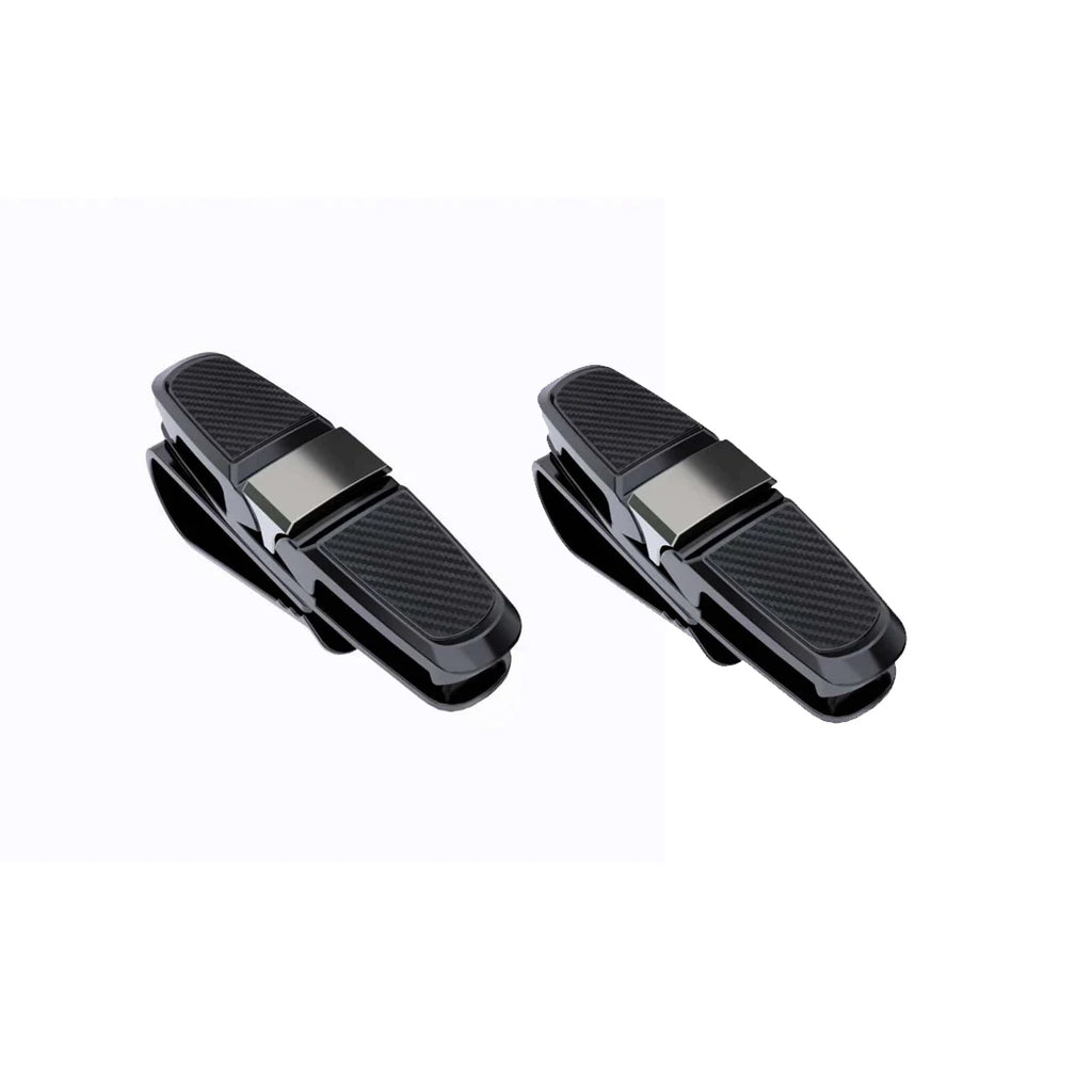 Car Sunglasses Frame Carbon Fiber Bills Glasses Clip Multi Function In Car Creative Eye Box Card Double Headed Clip On Board