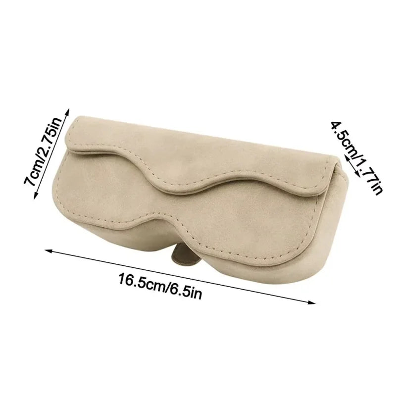 Car Eyeglass Case Automatic Closing Non-slip Auto Sun Visor Glasses Holder Magnetic Multi-functional Eyewear Clips Wholesale