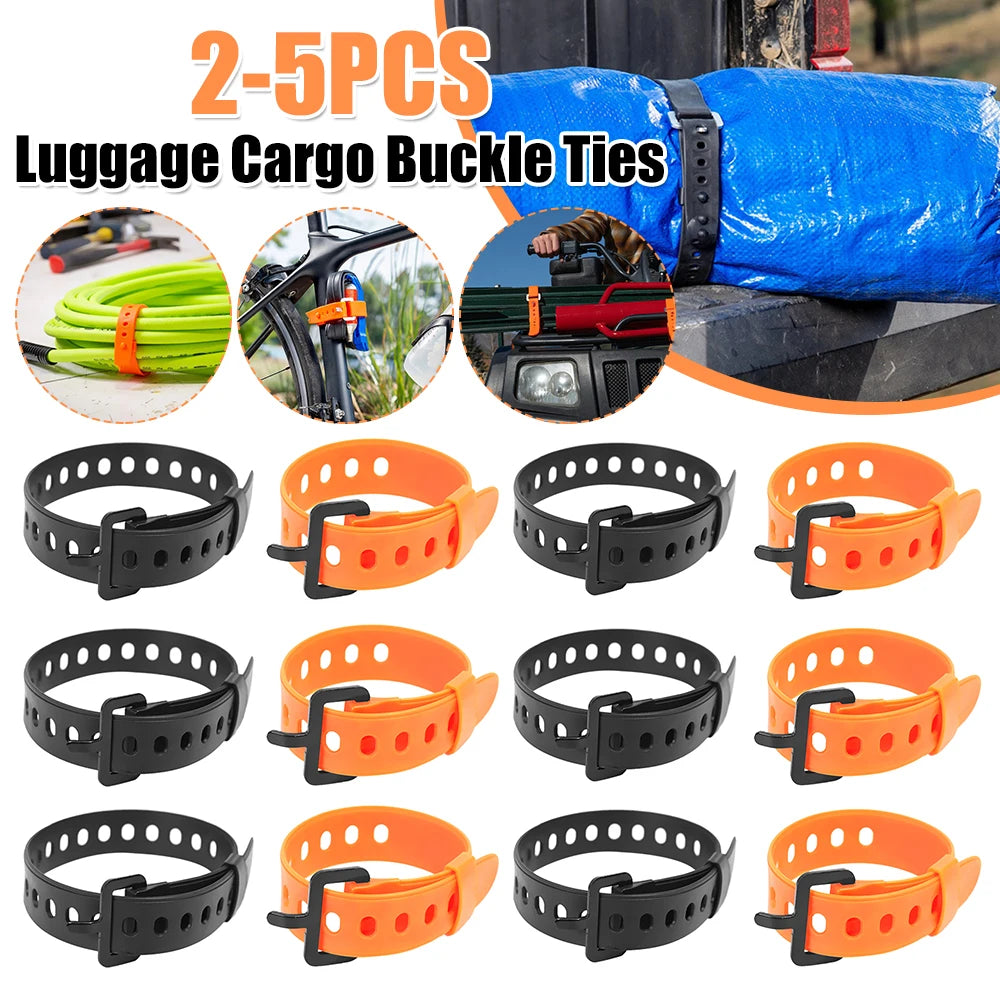 Luggage Cargo Ties Portable Multipurpose Tie Buckle Rubber Convenient Elastic Free Adjustment Outdoor Tools Gadgets