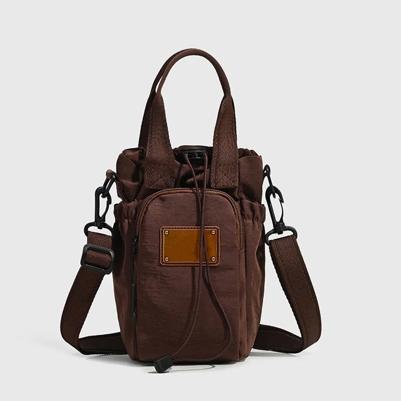 Water Bottle Carrier Bag Water-resistant Crossbody Bag Women Versatile Large Capacity Yoga  Running Sports Outdoor Portable Bag