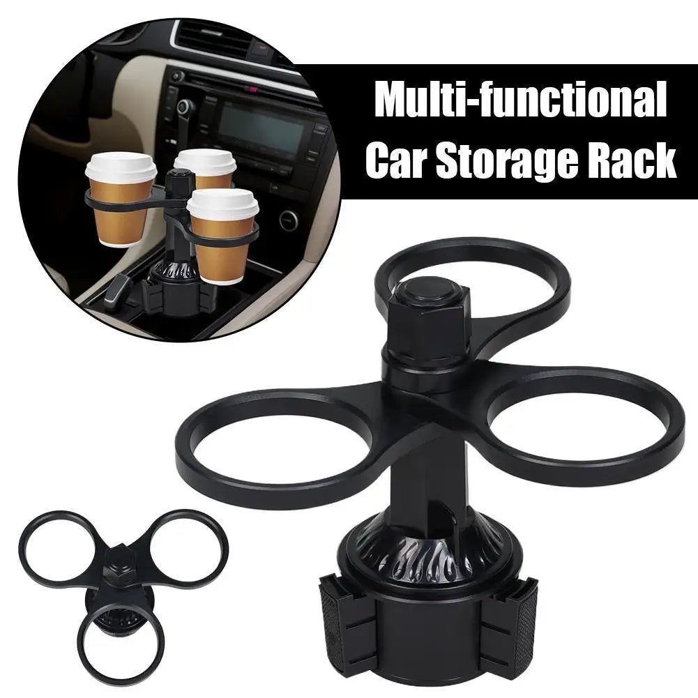 360° Rotating Car Cup Holder Expander Adjustable For Car Interior Water Cup Coffee Beverage Bottle Rack Support  Accessories