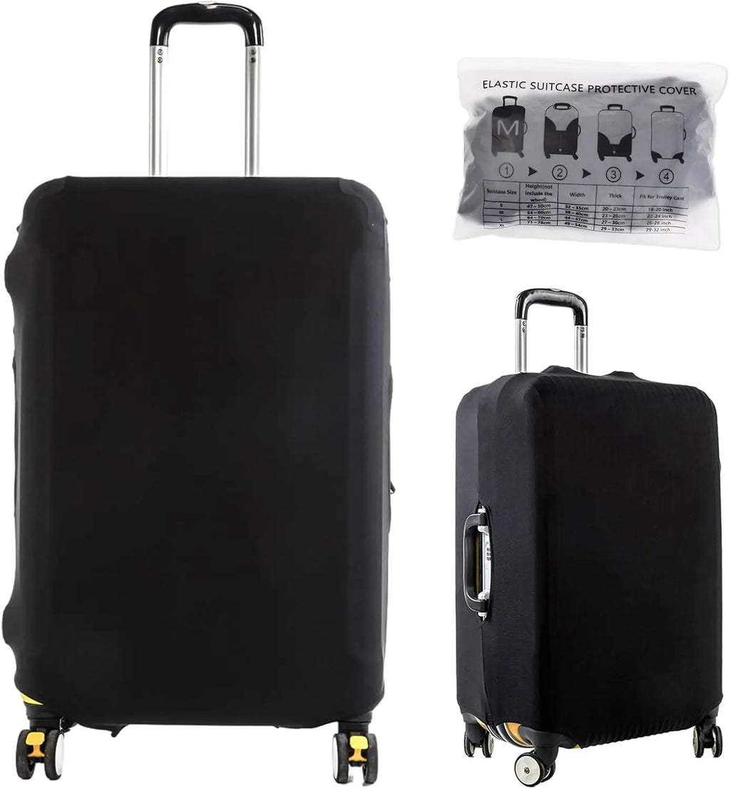 Stretch Fabric Luggage Cover Suitcase Protector Baggage Dust Case Cover Suitable for 18-32 Inch Suitcase Case Travel Organizer