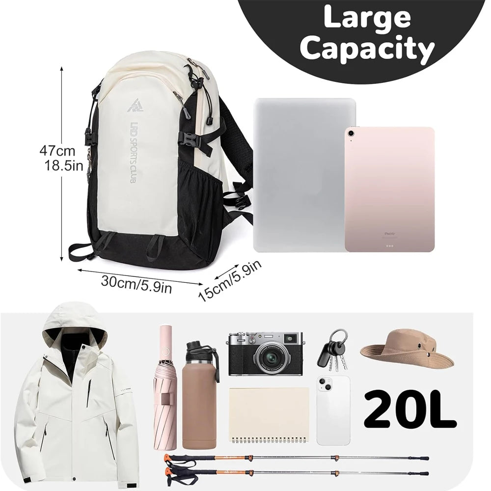 1PCS Hiking Daypack Camping Backpack, Lightweight Day Packs for Men Women Travel Outdoor Camping Climbing Skiing Cycling