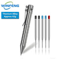High Quality Metal Self Defense Tactical Pen Bolt Action Business Signature Ballpoint Pen Emergency Glass Breaker Survival Kits