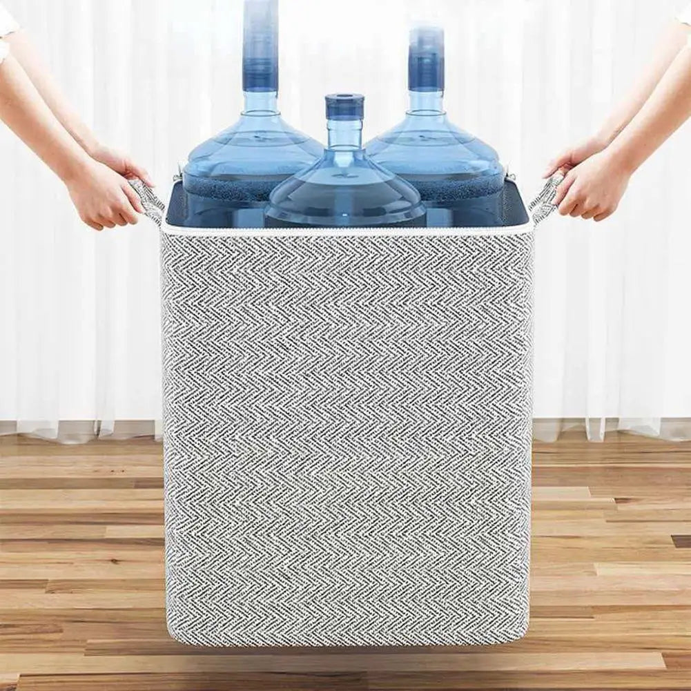 Non-woven Quilt Storage Bag with Lids Zipper Foldable Clothes Quilt Bins Container Large Capacity Dust-proof Bag Organize 2026