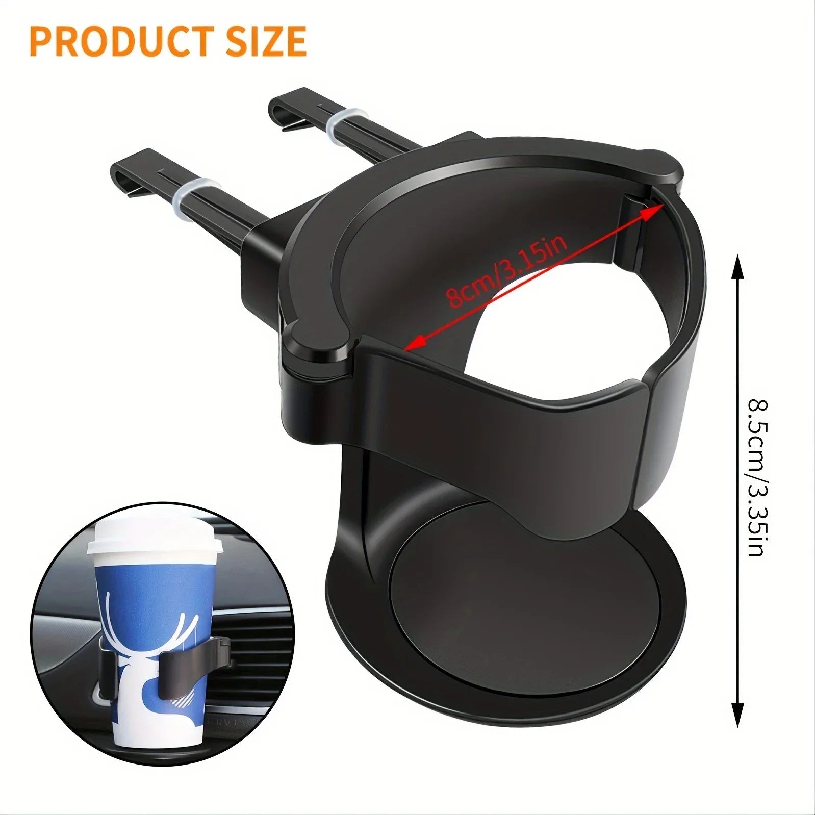 Car Cup Holder - Keep Drinks Securely in Place While You Drive!