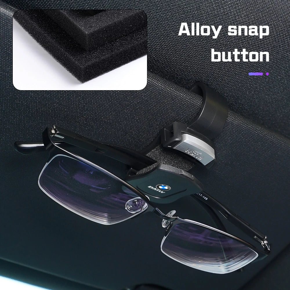 Car Visor Glasses Storage Clip Sunglasses Holder for BMW X1 X3 X4 X5 X6 F15 F16 1 3 5 6 7 Series G30 G32 G11 F48 F39 520 525 320