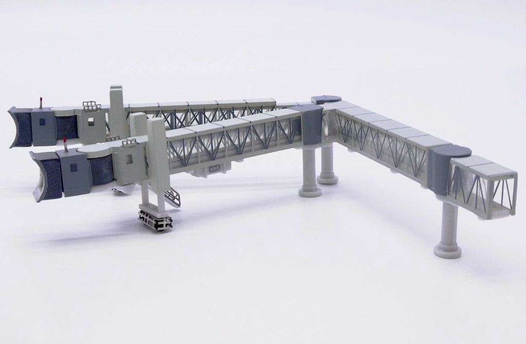 LH4387 1:400 Plastic Collectible Airport Passenger Bridge Simulation Finished Souvenir JC Wings for Boeing B747 Model