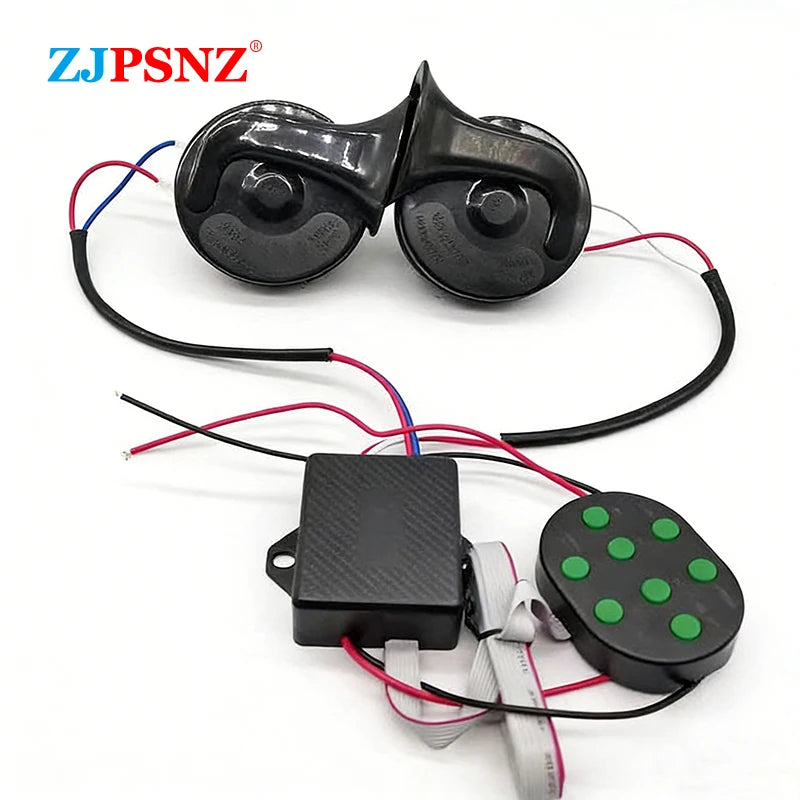 8 Tone Musical Control Box For Vehicles Motorcycles Car With 8Sound Control Box Button Universal 12V Ultra-high Volume Control