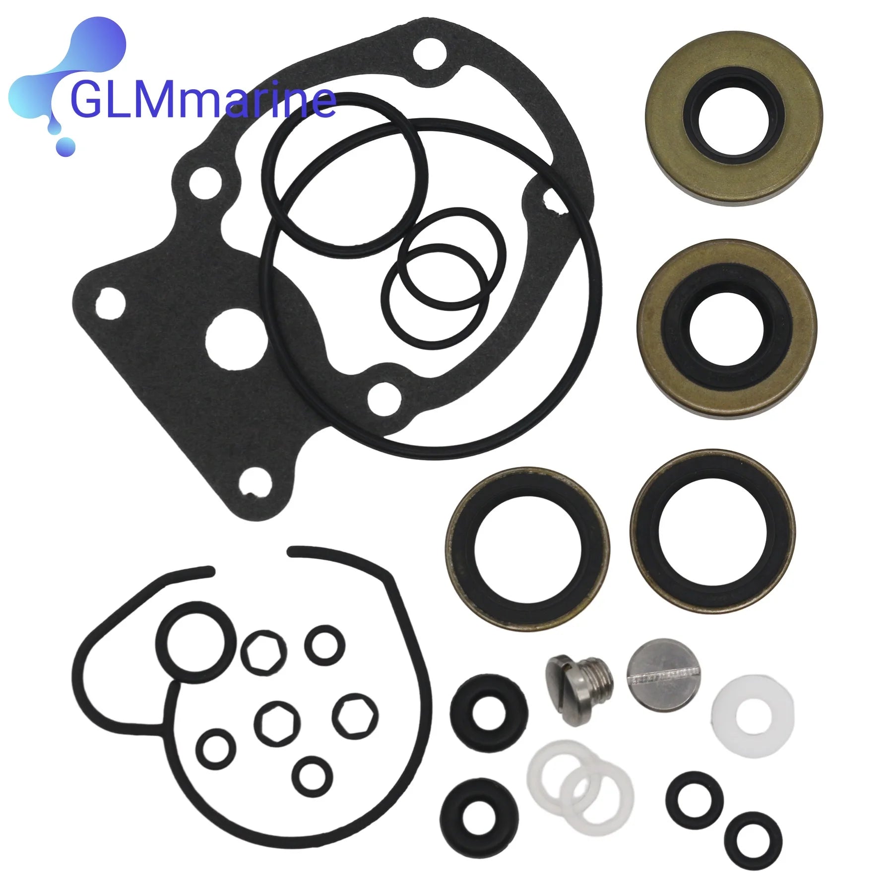 Lower Unit Gear Case Seal Kit 396351 for Evinrude Johnson 20 25 30 35 HP 1977-2005 Outboard Engine 0396351 18-2658