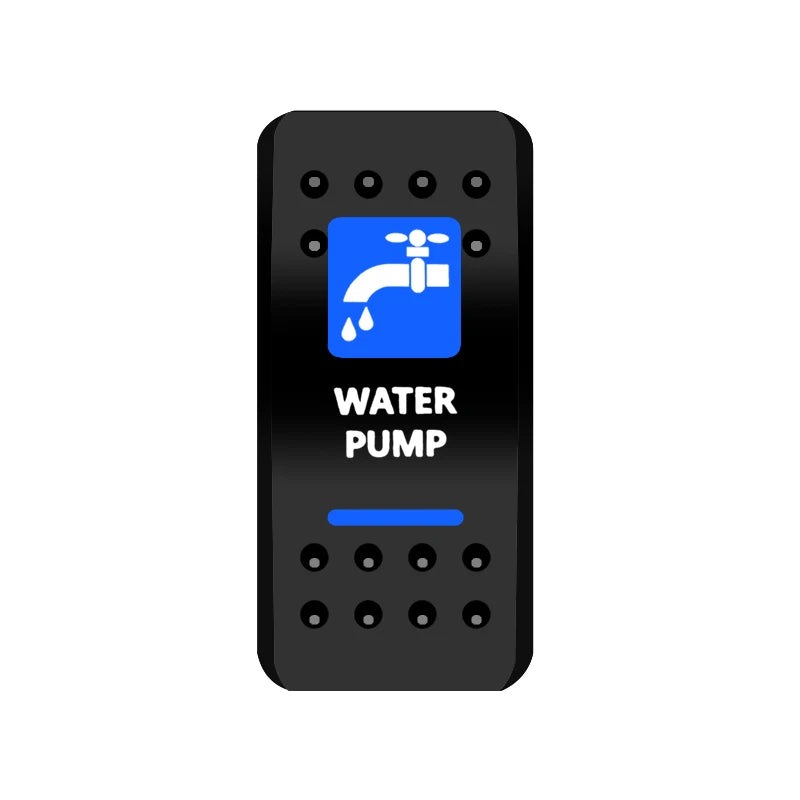 BANDC Rocker Switch Cover (No Switch) Anchor Bilge Pump Labels Cap for Car RV Marine Dash Panel Boat Accessories Carling Switch