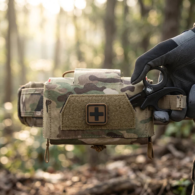 Tactical Compact Trauma Kit Quick Pull Split Hunting Hiking IFAK Medical First Aid Pouch Outdoor Camping Survival Equipment