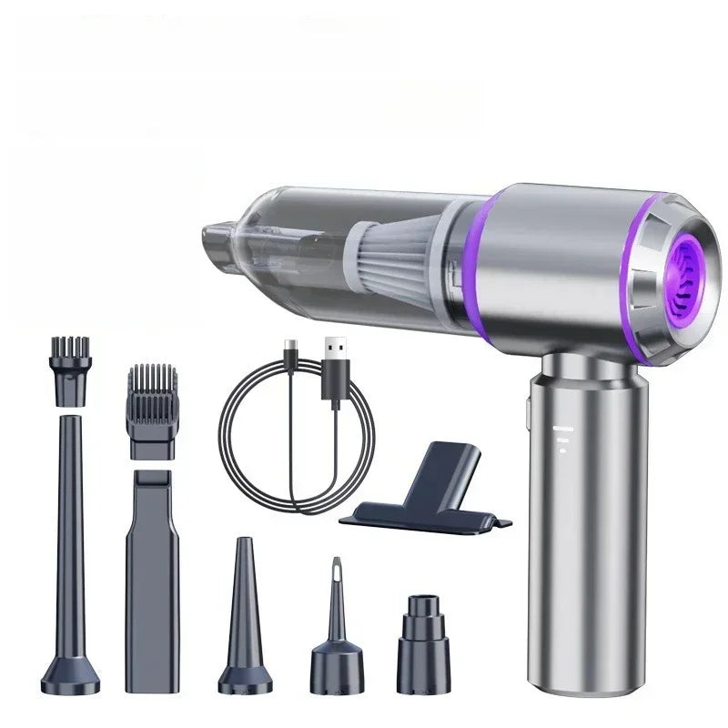 Brushless Motor Wireless Car Vacuum Cleaner High Power Handheld Portable Powerful Air Duster For Car Household Cleaning