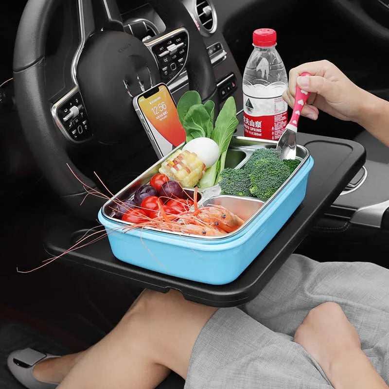 Universal Car Table Steering Wheel Eat Work Cart Drink Coffee Holder Tray Laptop Computer Desk Stand Seat Table Trim Accessories