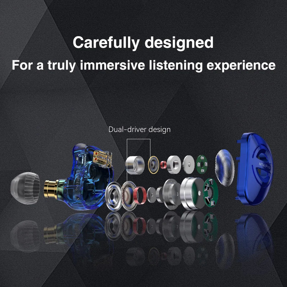 TRN-MT4 Pro Earphone Lucky Bag 2DD Earphone Wired Included V90pro+FZFT1+ FZmax+FZZS1+ STM+ST1 Earphone Lucky Bag ABC