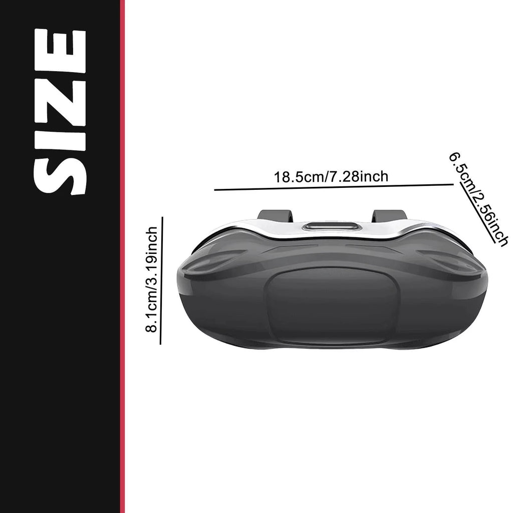Car Glasses Case Sunglasses Storage Box Car Visor Glasses Case Premium ABS Flocking Inner Anti-Scratch Eyeglasses Protection Box