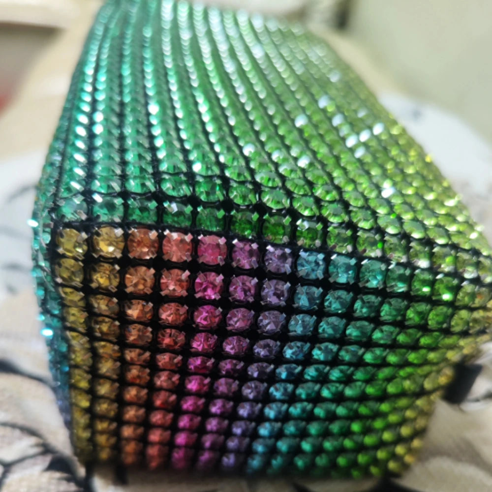 2026 Luxury Rhinestone Pearl Evening Bag for Women | Sparkly Stage Performance Purse | Elegant Dinner Party Clutch Crossbody Bag