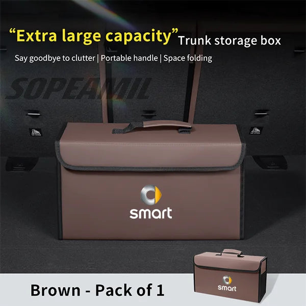 Car Trunk Organizing And Storage Box For Smart Fortwo 451 450 452 453 EQ Forfour Roadster Forjeremy Auto interior Accessories