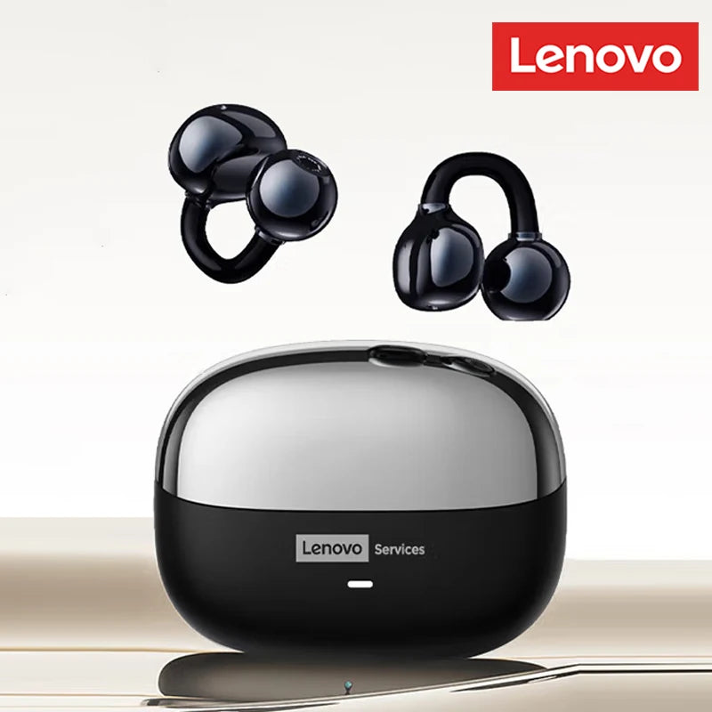 Choice Lenovo LE302 OWS Ear Clip Earphones Wireless Bluetooth 6.0 Headset HD Call Earbuds Low Latency Gaming Headphones New