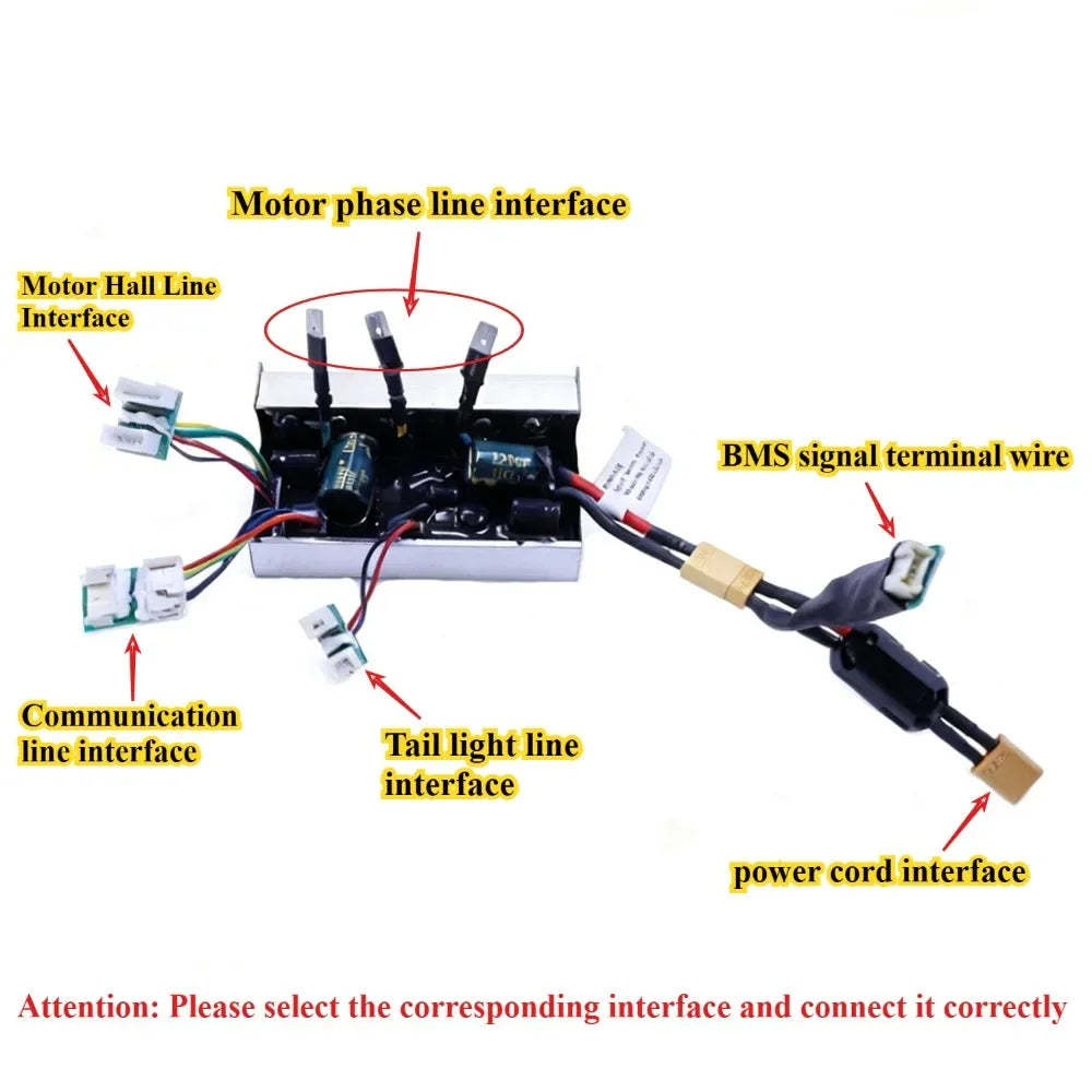 Upgraded 55km/h E-Scooter Controller Kit For Xiaomi 4 Pro2 E-Scooter -Speed Unlock, Motor Self Learning Motherboard Replacement