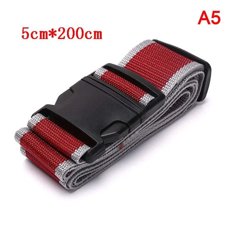 Travel Luggage Strap Adjustable Password Lock Packing Belt Baggage Secure Lock Anti-theft Luggage Strap Bundling Belt