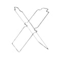 Camping Garbage Bag Holder Steel Outdoor Folding Trash Can Foldable Kitchen Countertop Trash Bag Holder Organizer