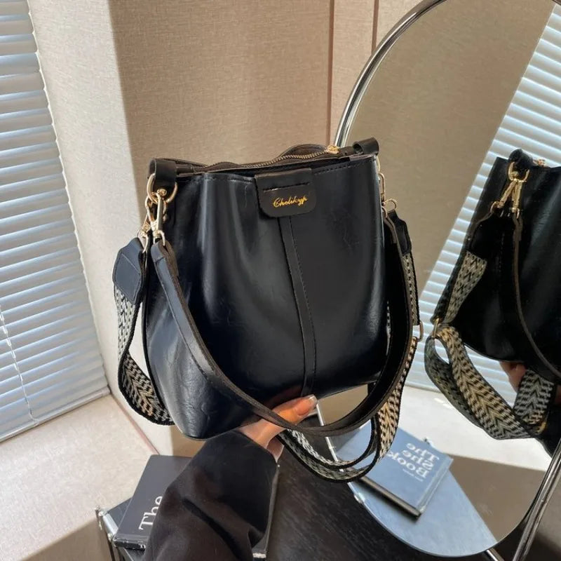 Fashionable High-End Diaper Bag Square Satchels Shopper For Ladies Original Retro Textured Leather Classic Luxury
