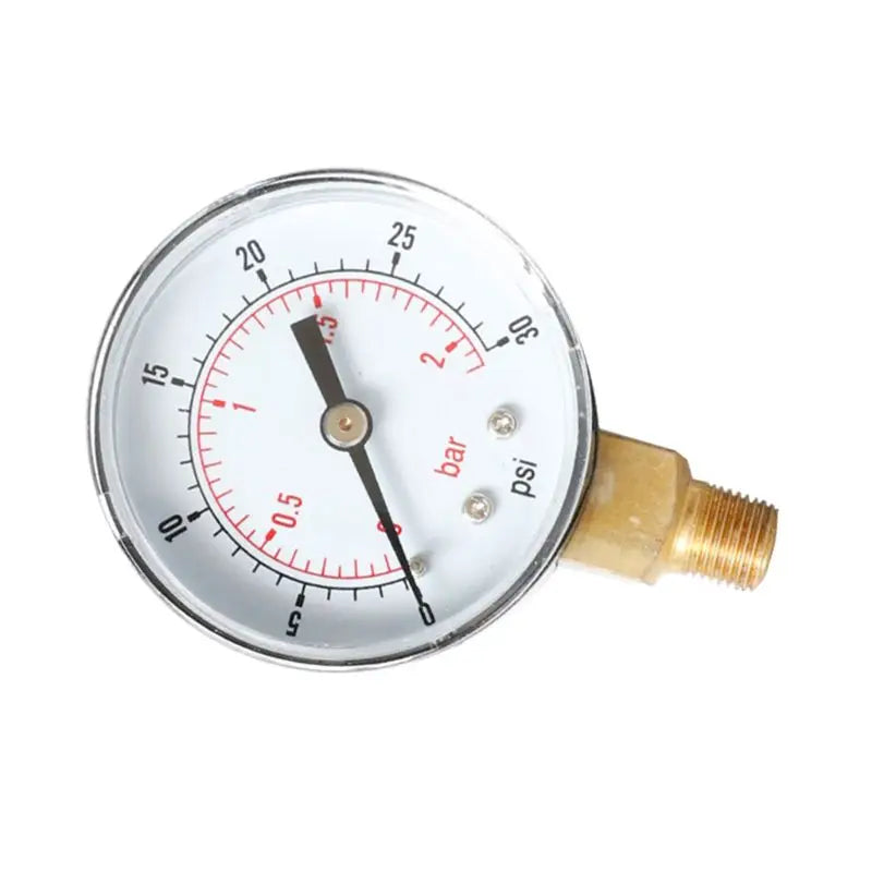 Y50 Pressure Gauge 52mm 1/4 BSPT Vertical 15,30,60,100,150,300 PSI for Mining/Home Heating/Home Pressure Measurement