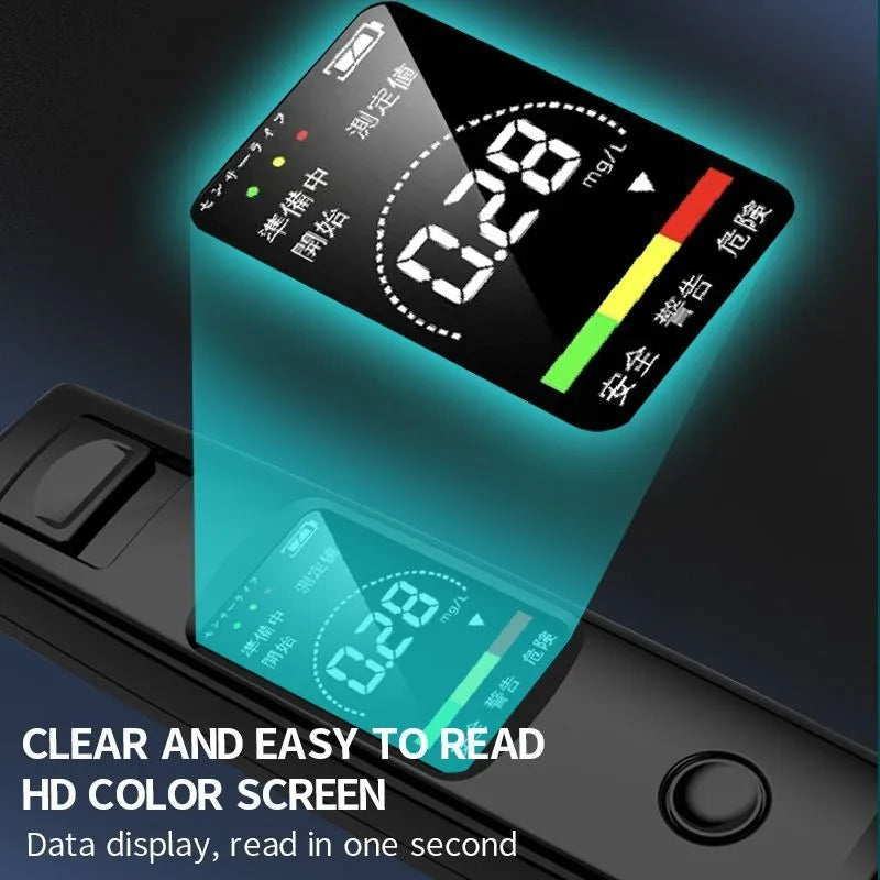 Portable Alcohol Tester Professional High Sensitivity Breathalyzer Alcohol Test Digital Breath Alcohol Tester Type-C Charging
