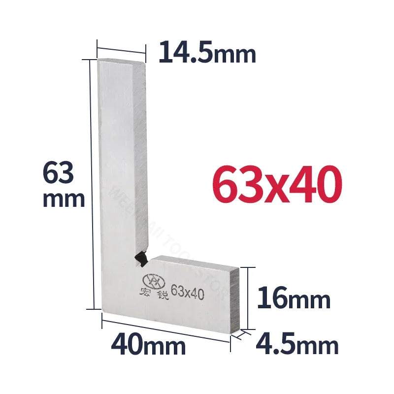 90 Degree Knife Edge Square Ruler Measuring Multi Angle Bladed Try Square Angle Ruler L-shaped Ruler Set Squads Gauge Tool