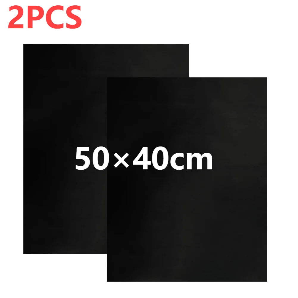 1-20PCS 50×40cm 33×40cm Oven Liners Grill Mat on Stick BBQ Grill Liners Reusable Barbecue Baking Liners Cook Pad Microwave Tool