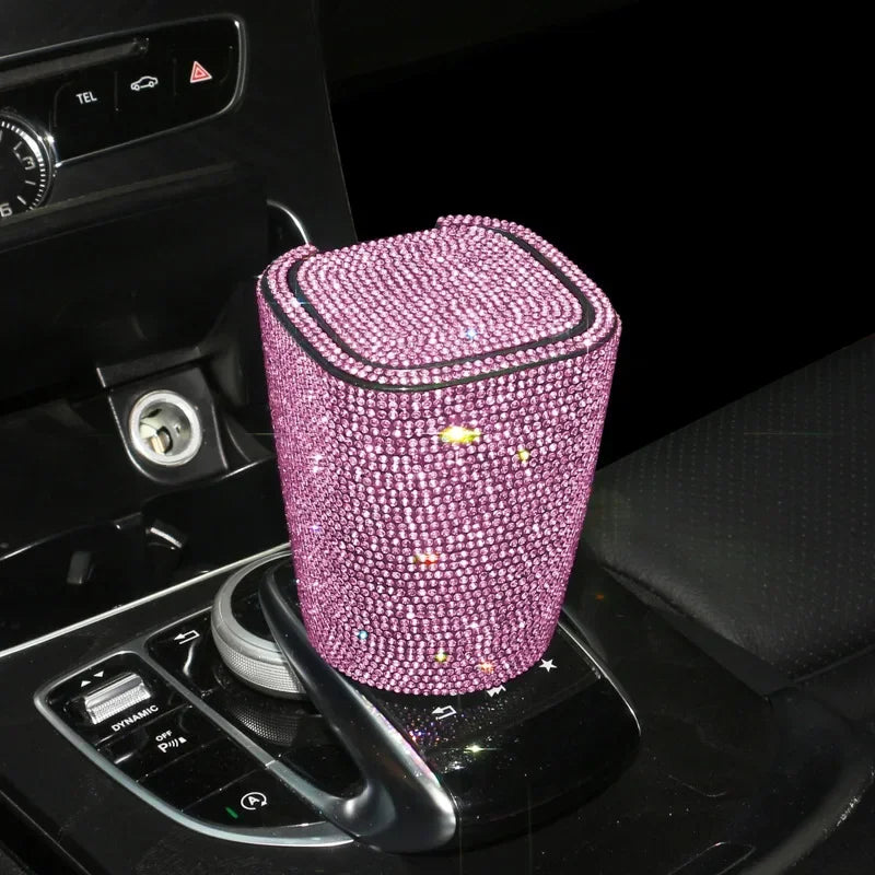Smokeless Car Ashtray Flame Retardant Auto Parts Car Portable Belt Mini Car Trash Can For Car Cup Holder Home Office And Travel