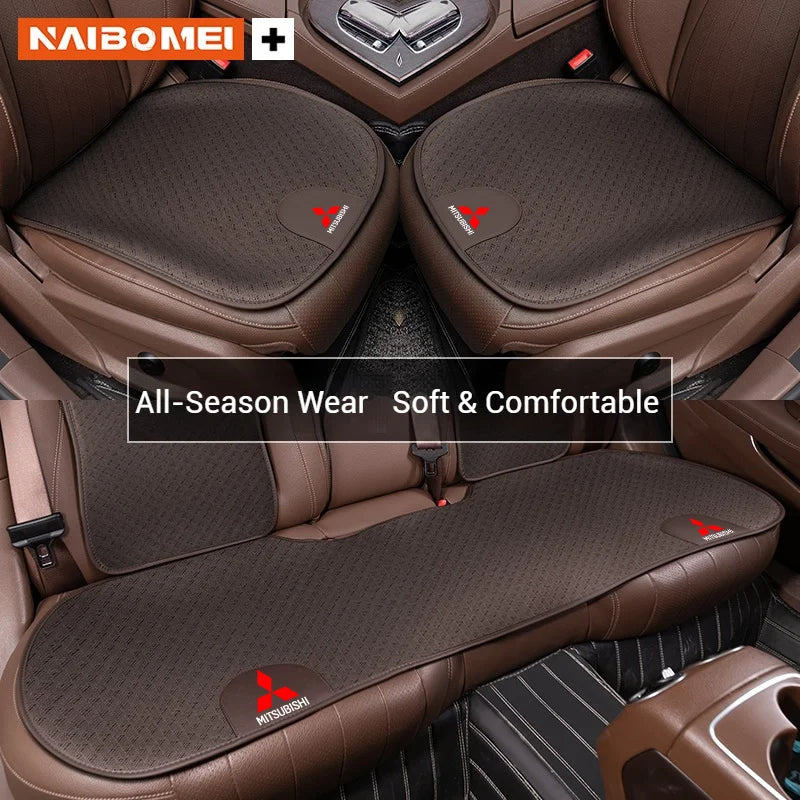 For Mitsubishi Outlander Triton Colt Lancer EX Evolution X Pajero L200 ASX Car Seat Cushion Ice Silk Breathable Car Seat Cover