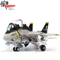 Iron Flow Q Version Variable Wing F14 Tomcat Fighter VF84 Pirate Flag Alloy Aircraft Model Ornament Cartoon Version Holiday Gift