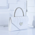 Elegant style fashion flower women dinner bag bow pearl handbag love dress bag